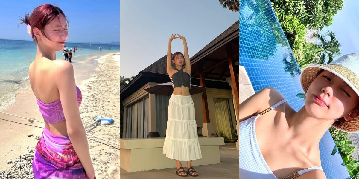 The Real Visual Queen, 10 Potret Miyeon (G)I-DLE Vacationing in Thailand - Radiating Summer Vibes in a Bikini on the Beach