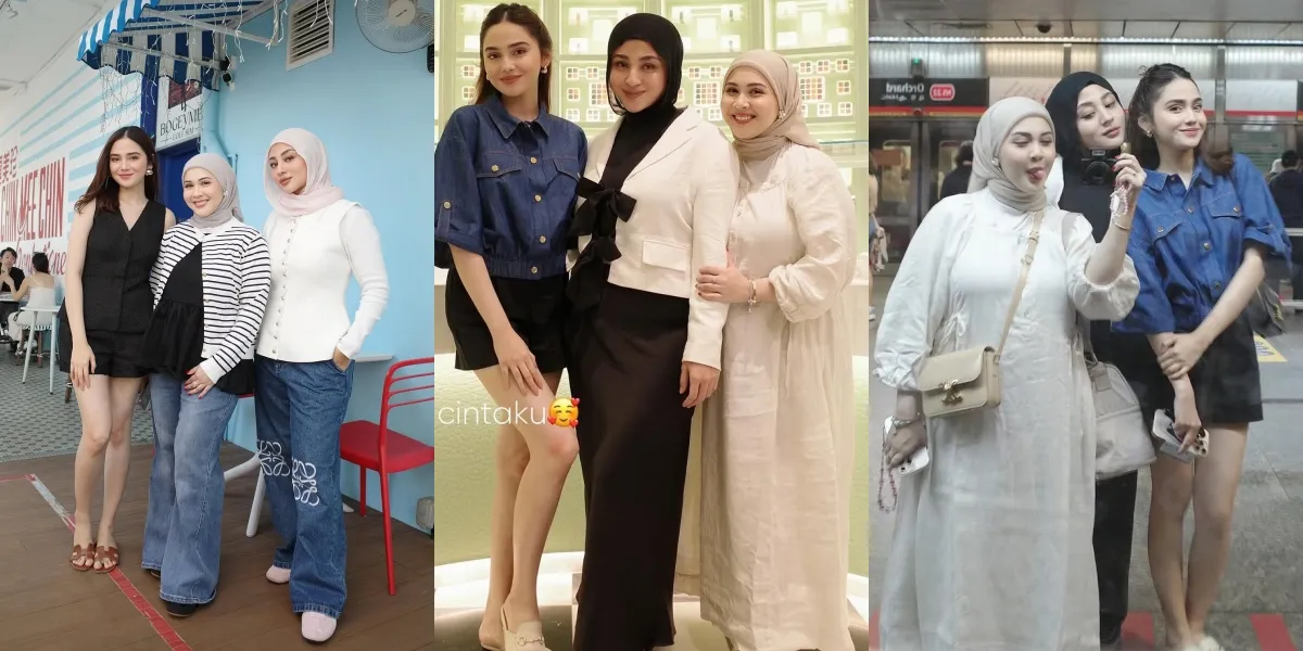 Beautiful Trio! 7 Photos of Syifa Hadju, Margin Wieheerm, and Kesha Ratuliu Vacationing Together in Singapore