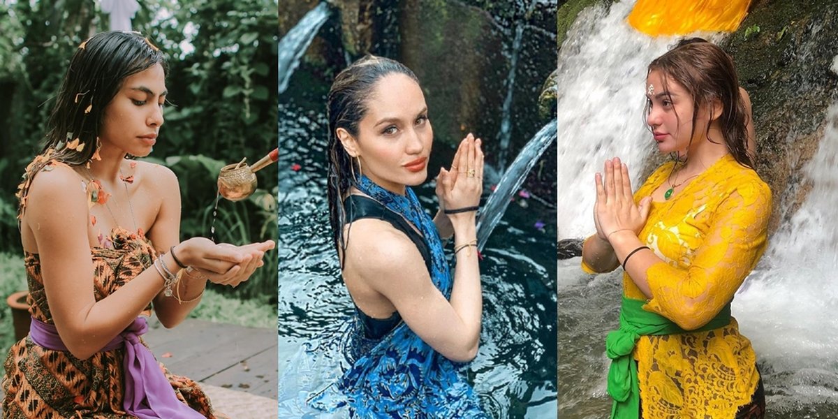 Tuai Pro Kontra, Potret 11 Beautiful Celebrities Performing Melukat Ritual in Bali - Some Were Mistaken for Converting Religion