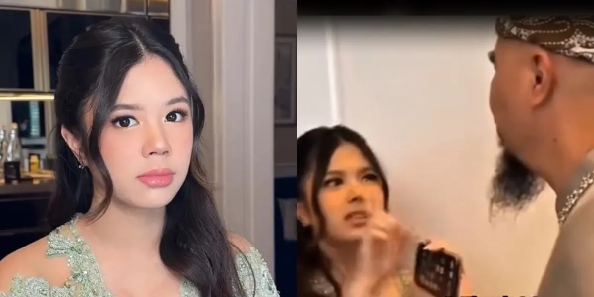 She's No Longer a Little Girl, A Picture of Safeea Refusing to be Kissed by Ahmad Dhani Until She Says 'What Is This?'