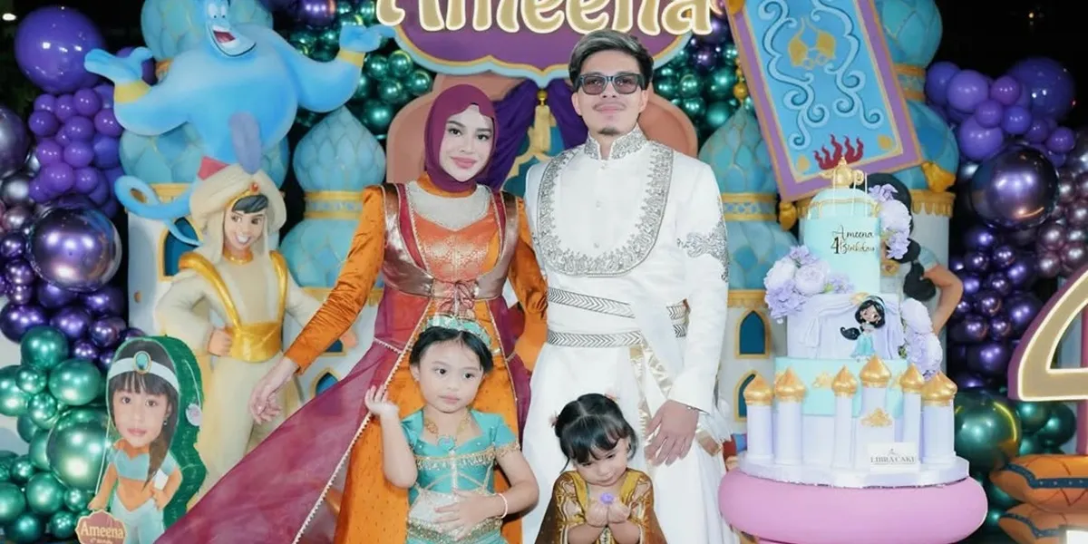 Ameena's Birthday, Aurel and Atta Halilintar's Daughter, Cute Princess Jasmine Theme