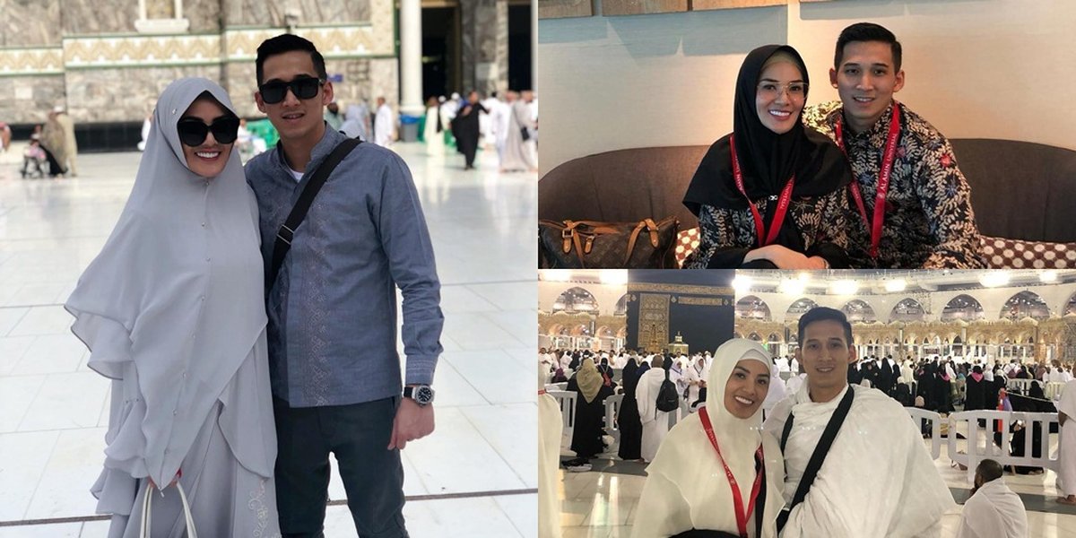 Umrah with Husband, Nindy Looks Beautiful with Hijab Syari