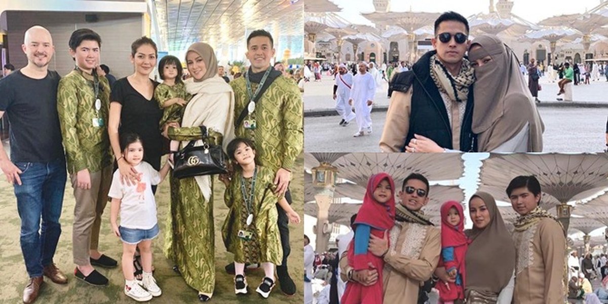 Umrah with Family, Olla Ramlan Looks Beautiful Wearing Hijab