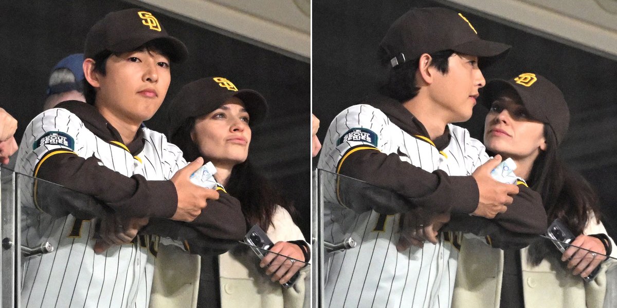 After the BinJin Couple, Song Joong Ki is also caught on a date watching baseball with Katy Louise Saunders