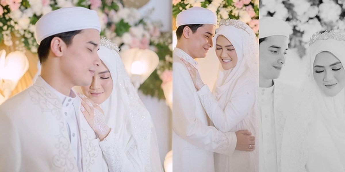 After Being Accused of Taking His Child's Car, Alvin Faiz Uploads Wedding Photos with Henny Rahman