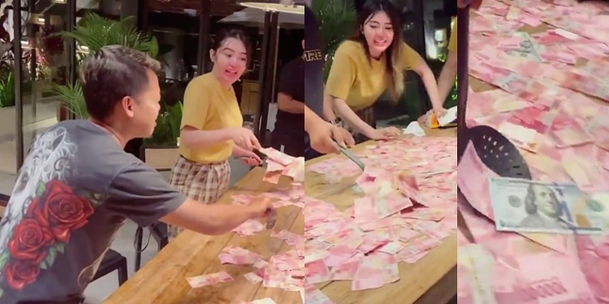 Via Vallen Excitingly Plays Money Shower - Distributes Hundreds of Thousands and US Dollars, Criticized by Netizens: Many People Are Struggling Out There