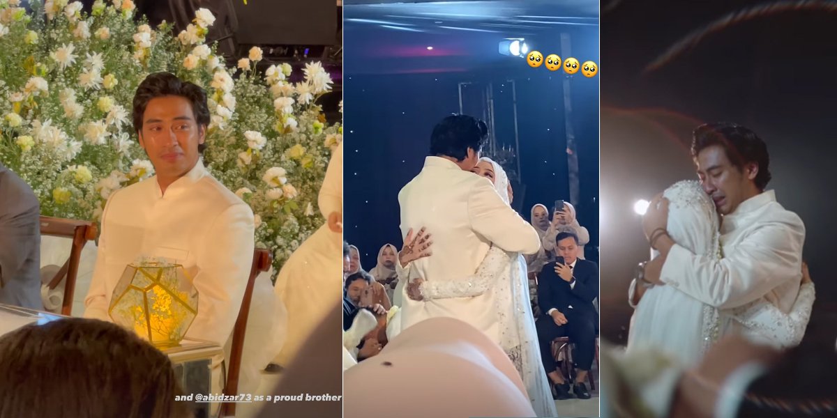 Viral Photos of Abidzar Al Ghifari Crying at Adiba Khanza's Wedding, Netizens Also Become Touched and Crying