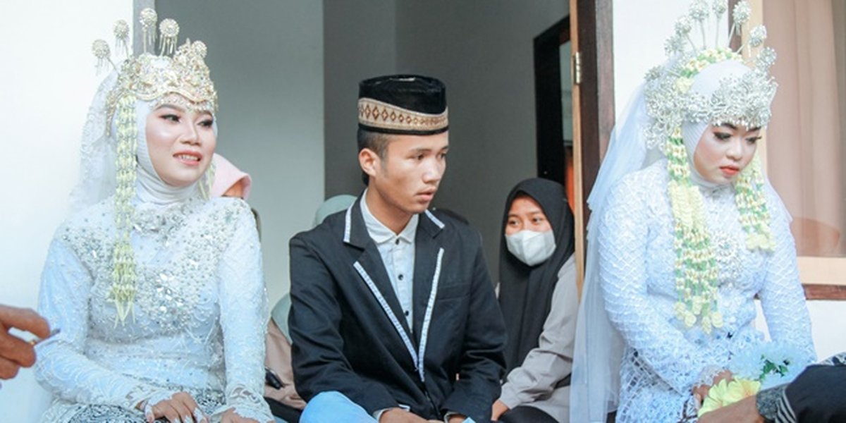 Viral Portrait of a Man from Lombok Marrying 2 Women at Once, Agreeing to Practice Polygamy - One of Them is His Ex-girlfriend