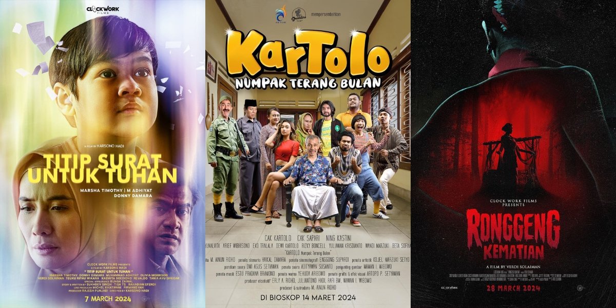 Let's Check Out 11 Indonesian Movie Posters that will be Released in March in Theaters, Ranging from Comedy to Horror Genre