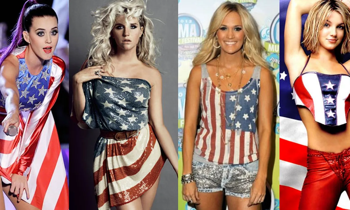10 Diva Dengan Kostum Bendera Amerika! Makin Seksi?