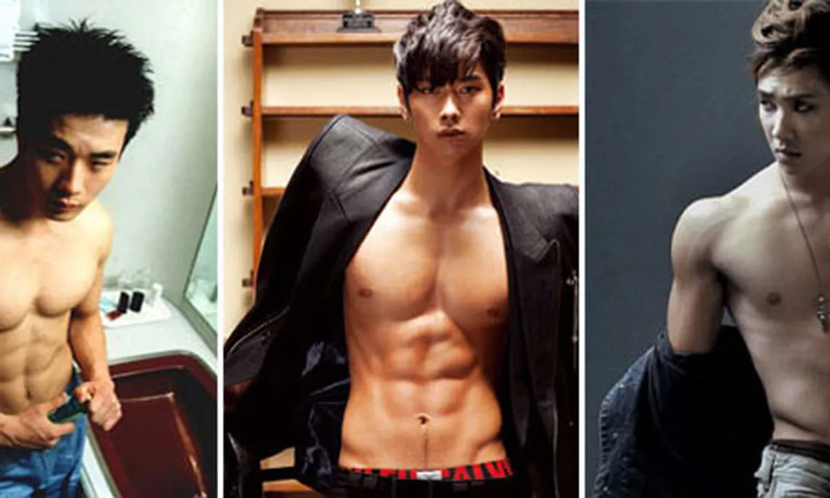 10 Seleb Cowok K-Pop Dengan Perut Super Seksi
