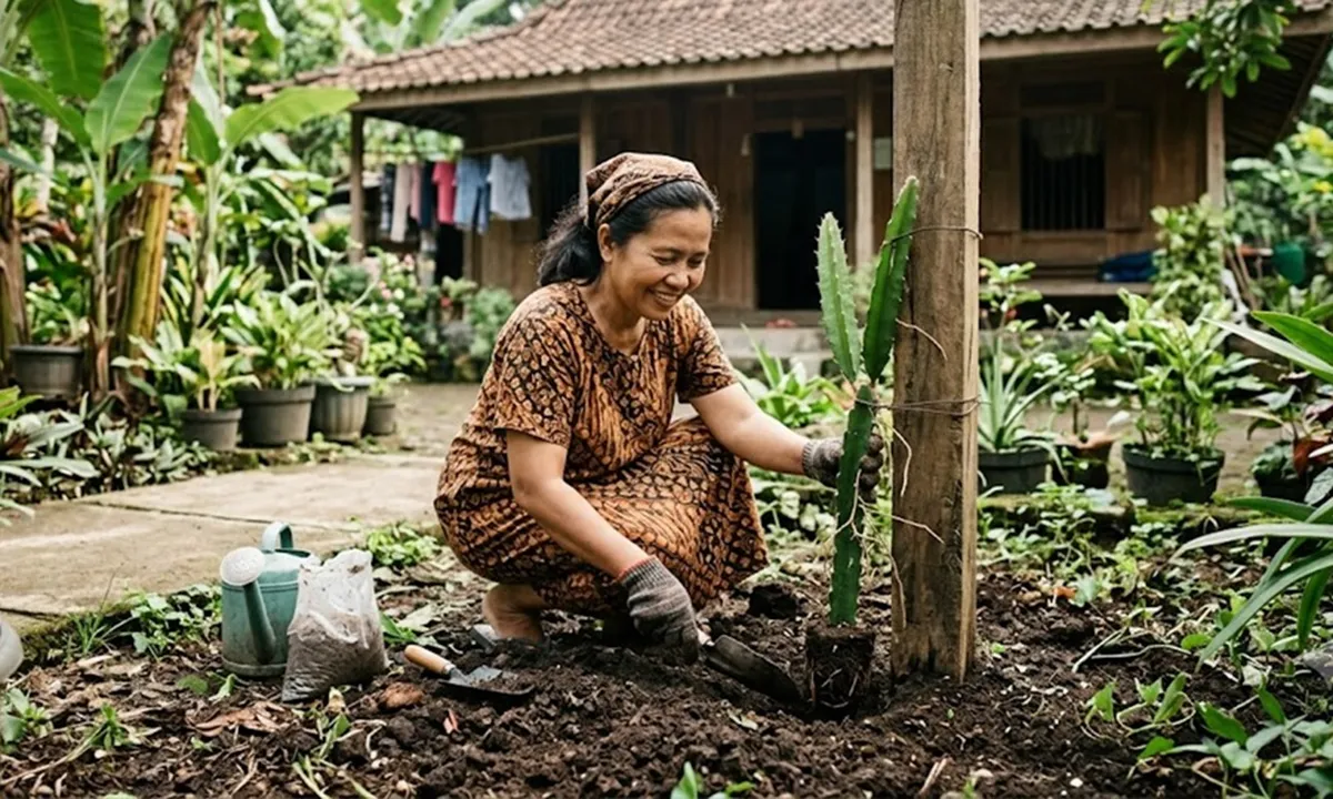 12 Cara Menanam Pohon Buah Naga agar Cepat Berbuah, Hasil Lebat dan Manis