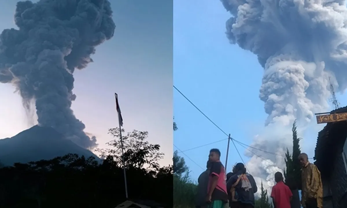 5 Foto Kondisi Gunung Merapi Pasca Erupsi Setinggi 6000 Meter, Muntahkan Abu ke Langit
