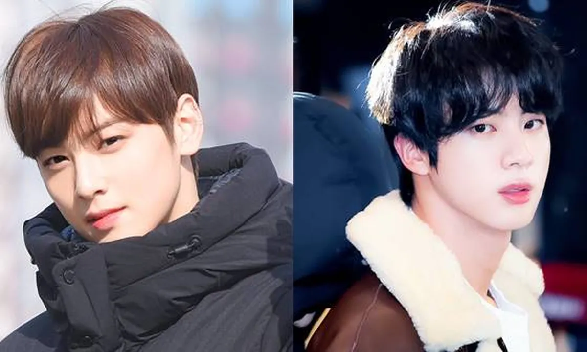 5 K-Pop Idol Cowok Tampan Ini Dijuluki 'Face Genius', Cha Eun Woo - Jin BTS