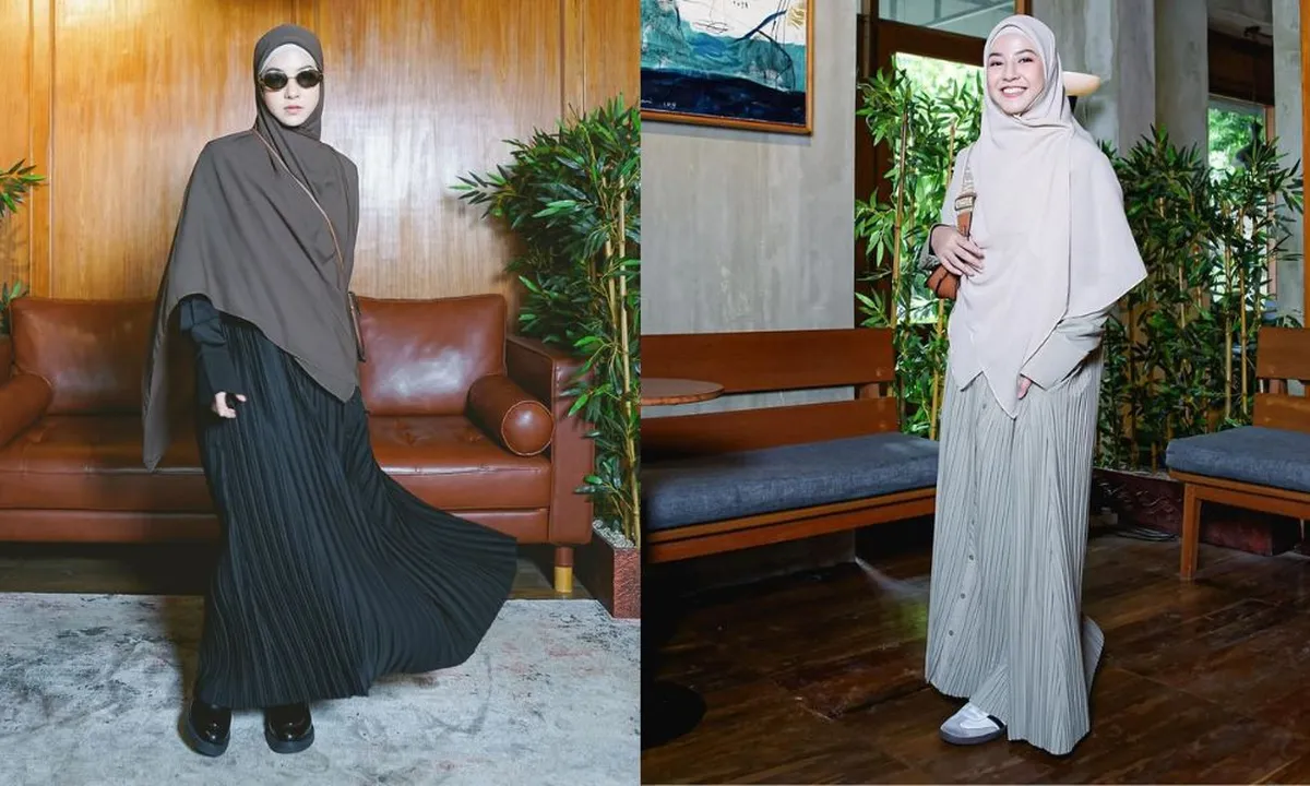 5 Model Gamis Ala Artis Terbaru 2024, Simpel dan Elegan