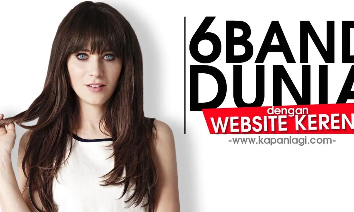 6 Band Dunia Dengan Desain Website Yang Gokil