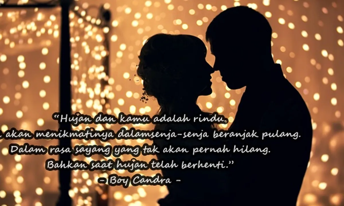 68 Kata-Kata Boy Candra Tentang Rindu, Romantis dan Menyentuh Hati