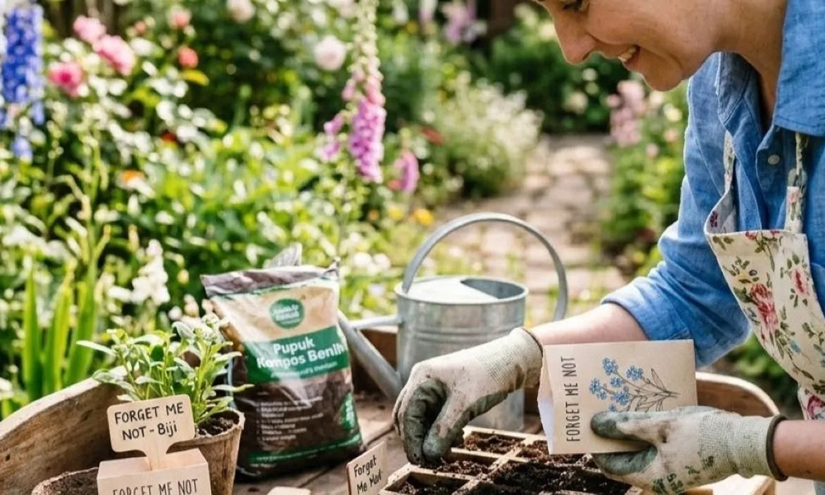 7 Cara Menanam Bunga Forget Me Not dari Biji agar Cepat Berkecambah dan Rajin Berbunga