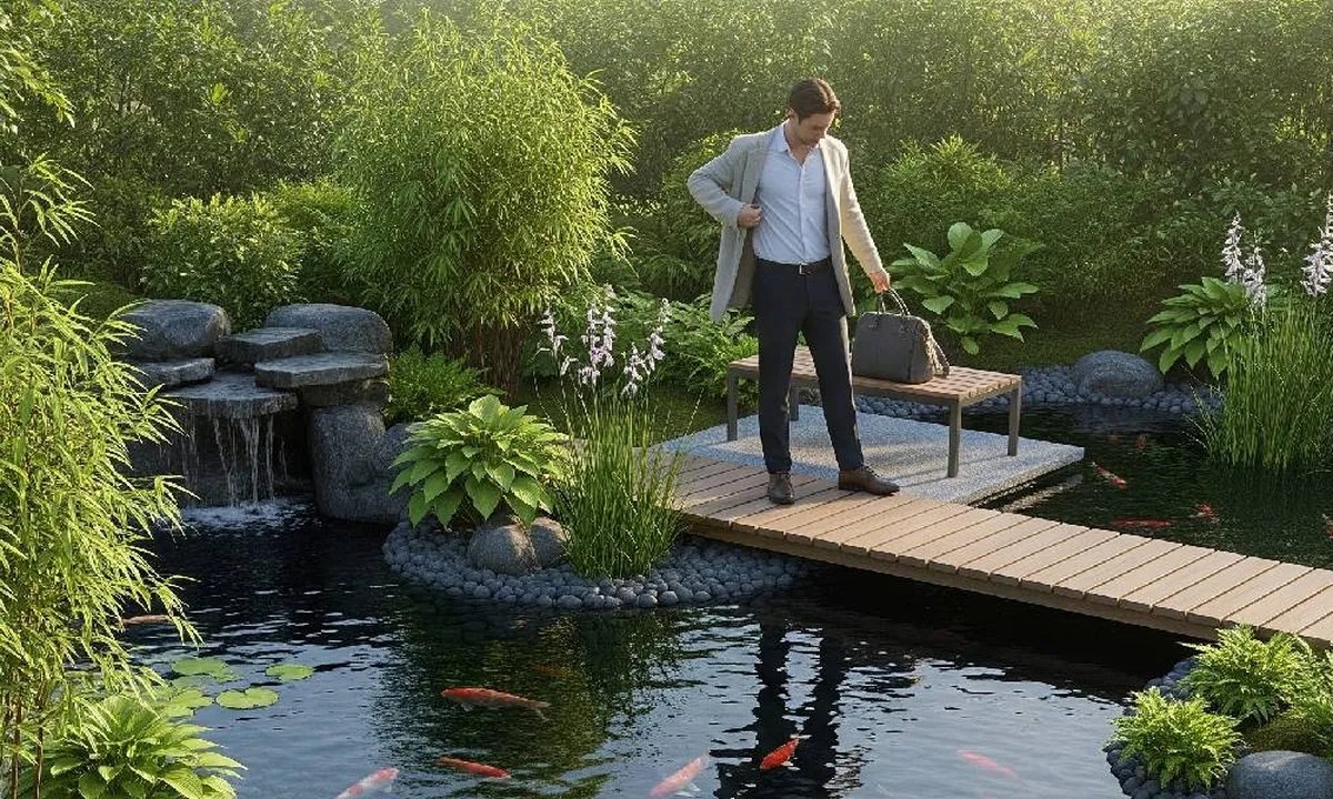 7 Desain Kolam Koi Low Maintenance yang Tetap Jernih dan Sedap Dipandang