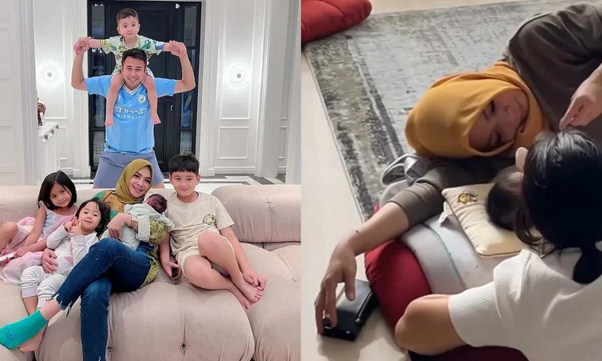 7 Potret Rieta Amilia Momong Baby Lily, Anak yang Diduga Diadopsi Raffi Ahmad dan Nagita Slavina