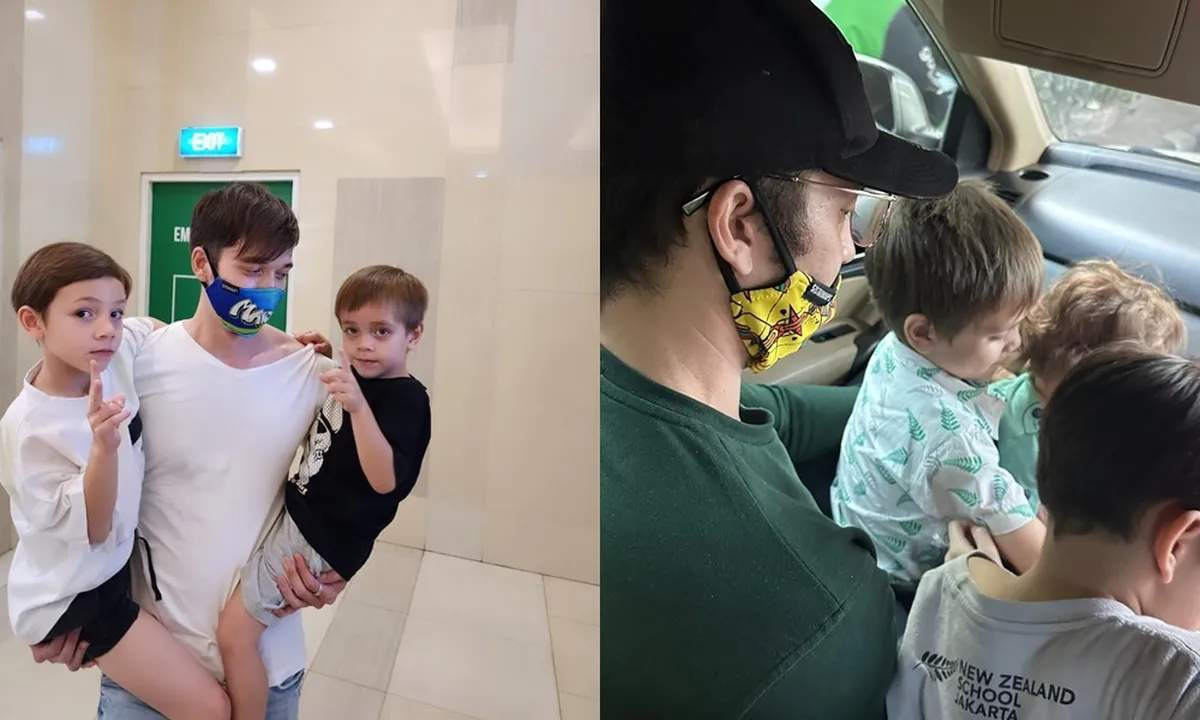 7 Potret Stefan William Bareng Ketiga Putranya, Anak-Anak Celine Evangelista Sudah Bertemu dengan sang Adik