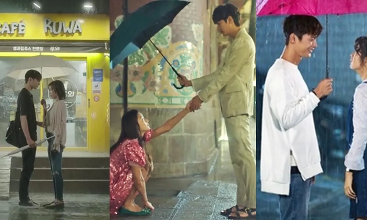 8 Adegan K-Drama Romantis di Bawah Payung, Bikin Hati Berdebar