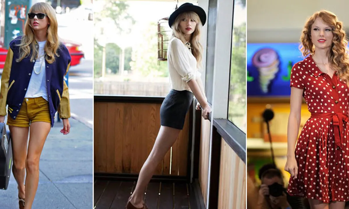 8 Gaya Taylor Swift, Bangkitkan Mode Era 80an