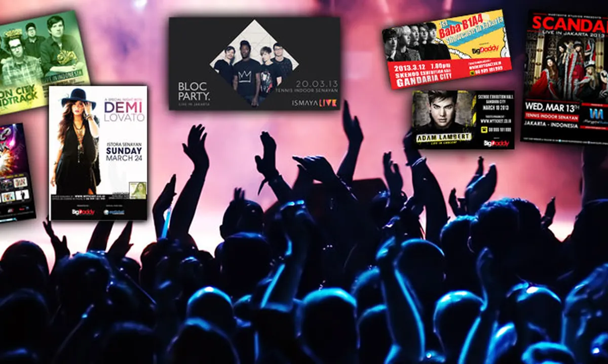 8 Konser Besar di Indonesia Bulan Maret 2013!
