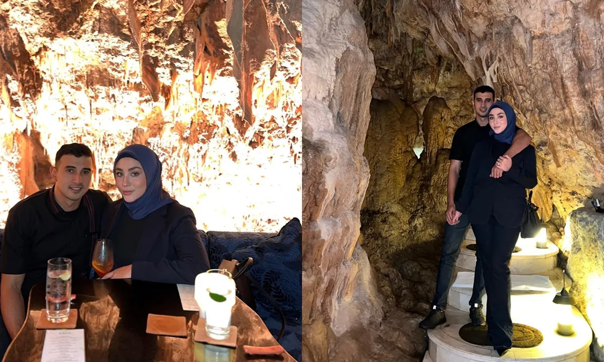 8 Potret Margin Wieheerm & Ali Syakieb Rayakan Anniversary Dinner di Bali, Pose Mesra dalam Gua - Paras Cantiknya Bikin Salfok