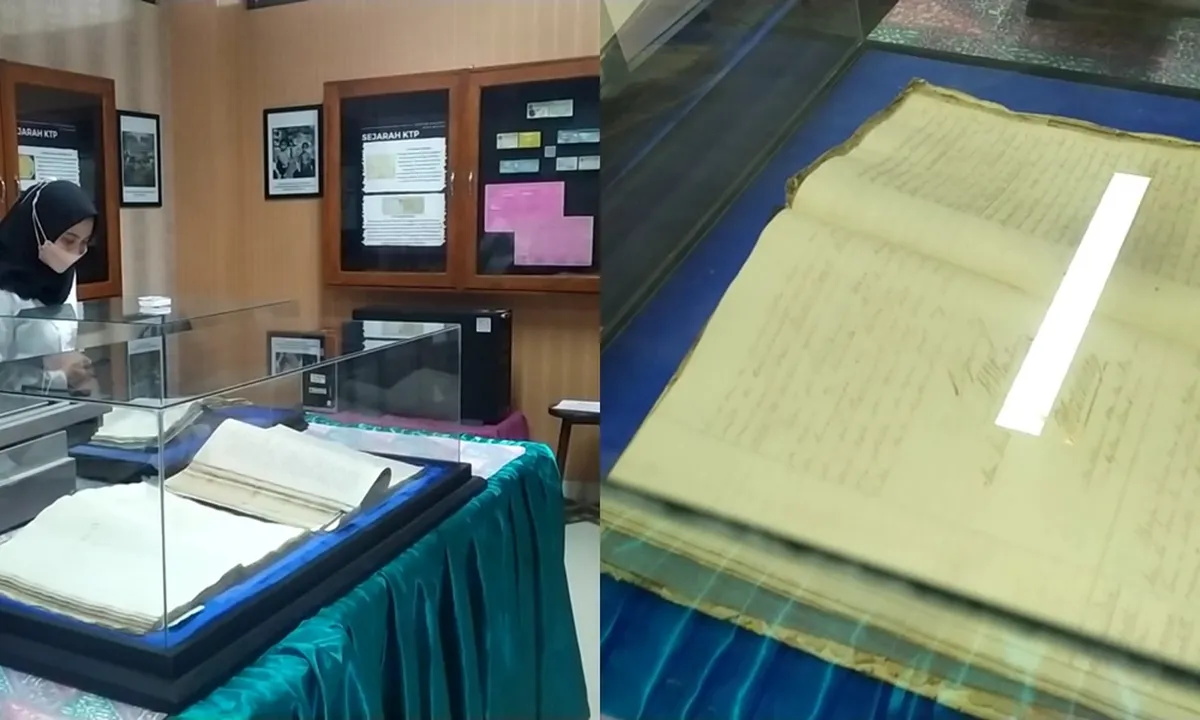 Akta Pencatatan Tahun 1826 Dipajang di Museum Dispendukcapil Kota Malang