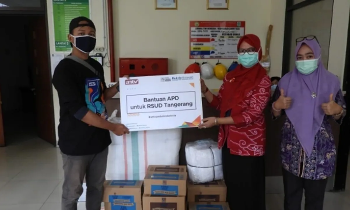 ANTV Berikan Bantuan Alat APD ke RSUD dan Sembago untuk Warga