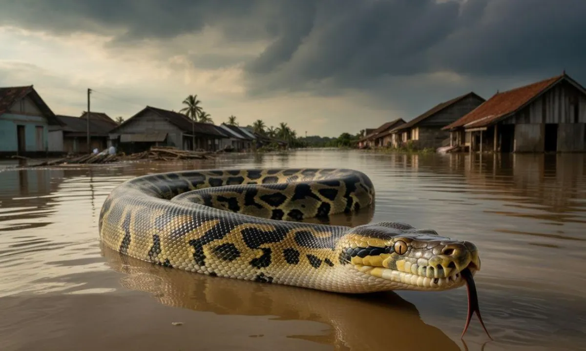 Arti Mimpi Banjir dan Ada Ular: Tafsir Lengkap Menurut Islam dan Primbon