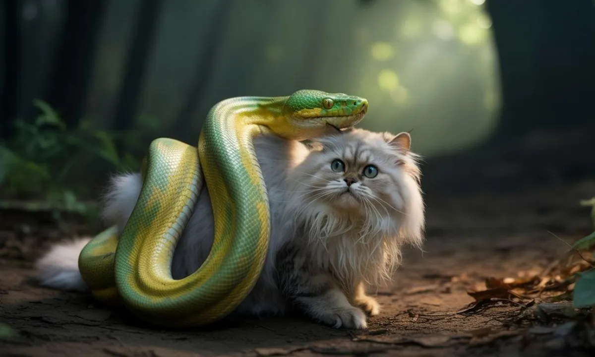 Arti Mimpi Kucing Dimakan Ular: Makna dan Tafsir Lengkap