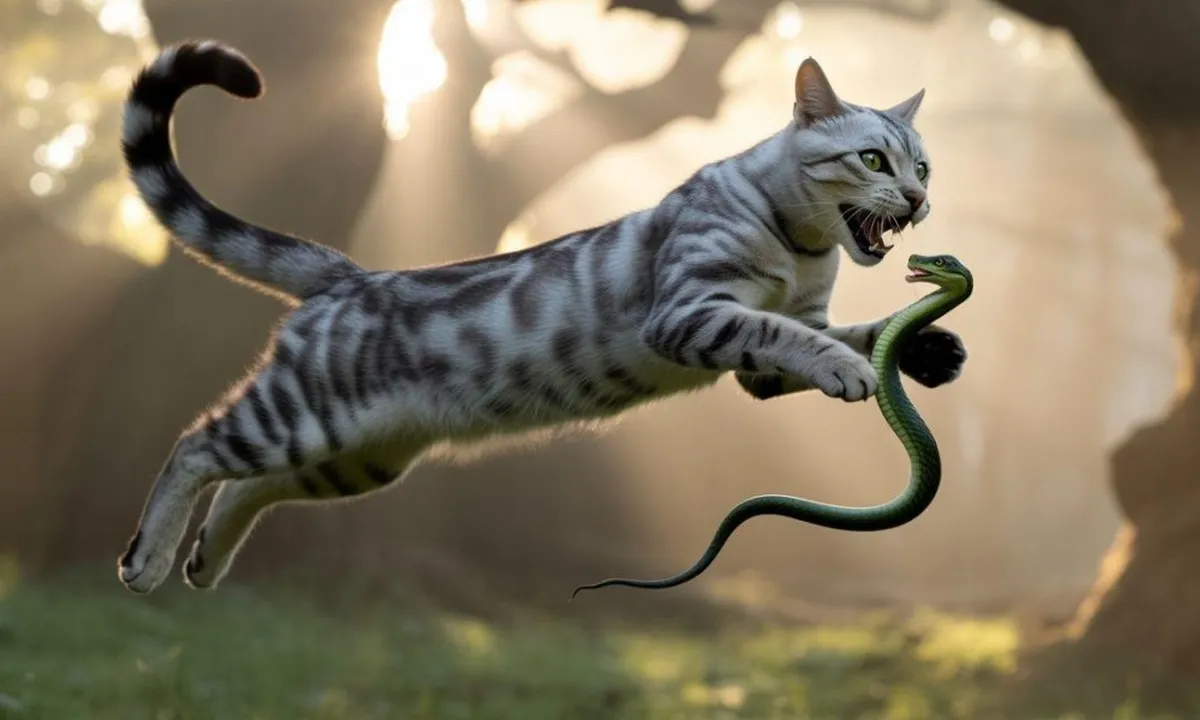 Arti Mimpi Kucing Menangkap Ular: Makna dan Tafsir Lengkap