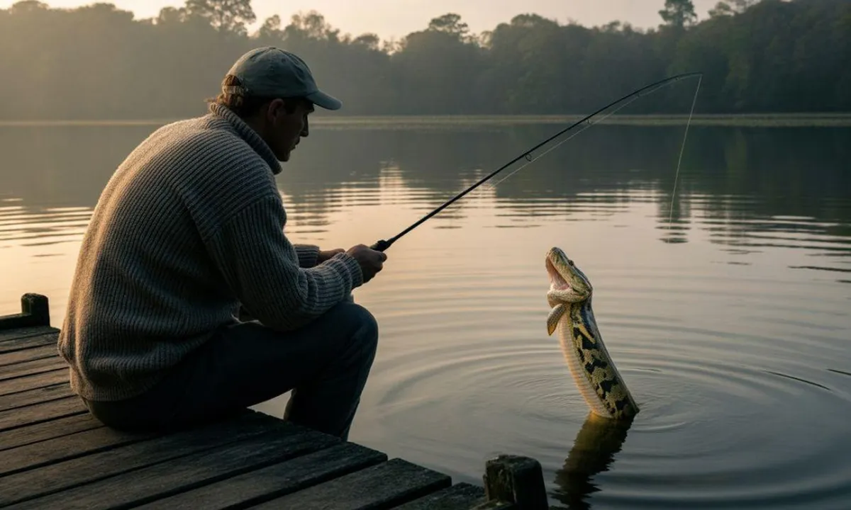 Arti Mimpi Mancing Ikan Dapat Ular Besar: Tafsir dan Makna Lengkap