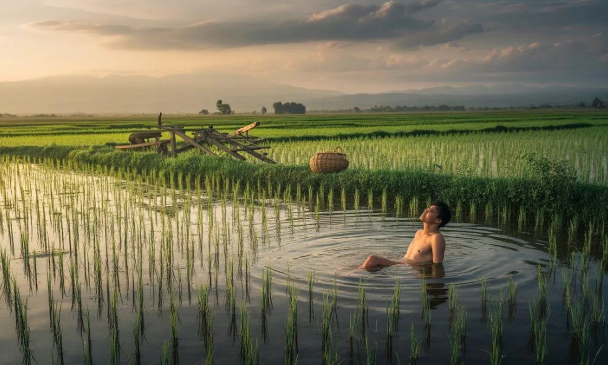Arti Mimpi Mandi di Sawah: Makna dan Tafsir Lengkap