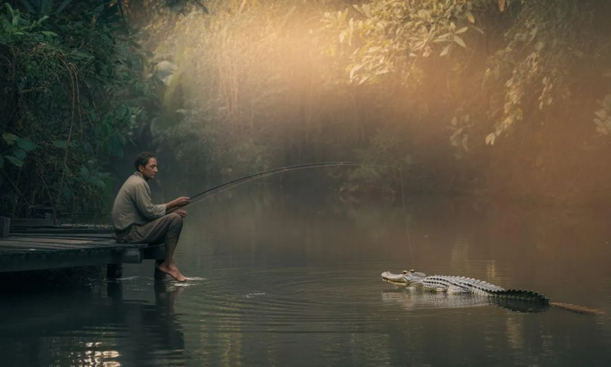 Arti Mimpi Memancing Buaya: Makna, Simbolisme, dan Tafsir Lengkap