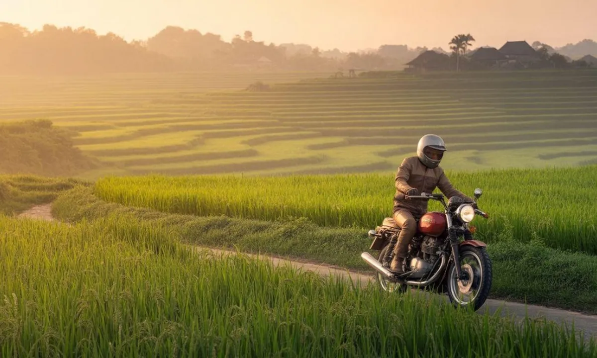 Arti Mimpi Naik Motor Lewat Sawah: Makna dan Tafsir Lengkap
