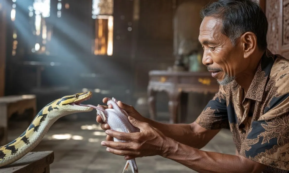 Arti Mimpi Ngasih Makan Ular: Tafsir dan Makna Lengkap
