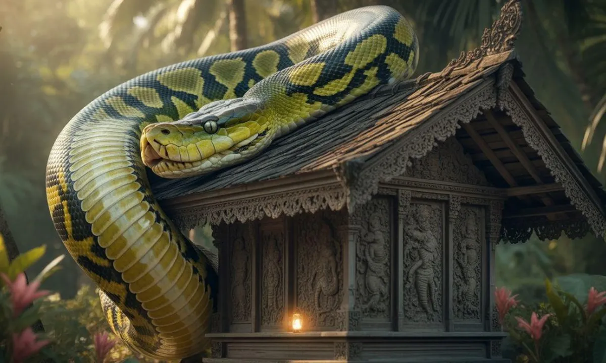 Arti Mimpi Rumah Dililit Ular Besar: Makna dan Tafsir Lengkap
