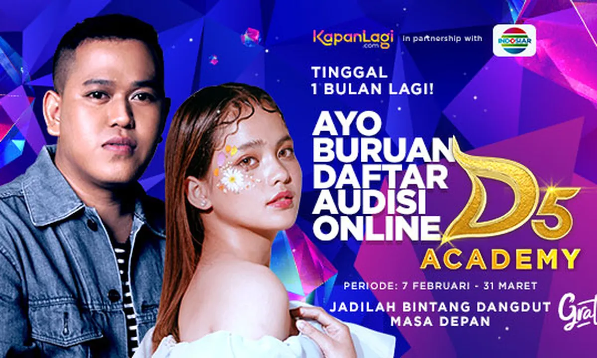 Audisi Online D'ACADEMY 5 Tinggal 1 Bulan Lagi, Yuk Buruan Daftar