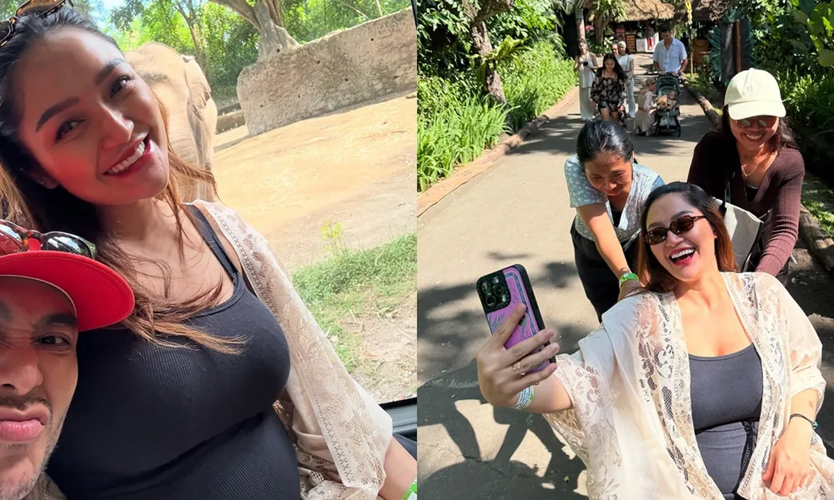 Babymoon ke Bali, 7 Potret Siti Badriah Jalan-Jalan Bersama Suami dan Anak - Baby Bump Semakin Besar di Usia 6 Bulan