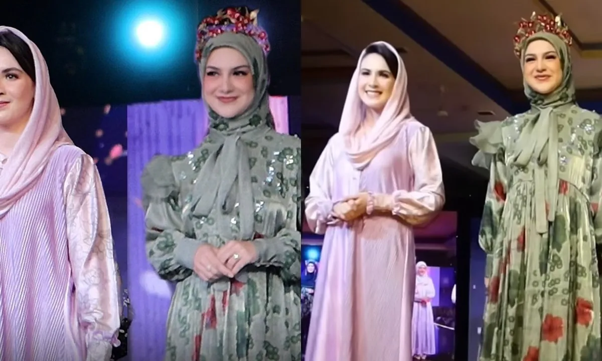 Bak Kembar, Ini 7 Potret Arumi Bachsin dan Irish Bella Fashion Show Bareng di Madura