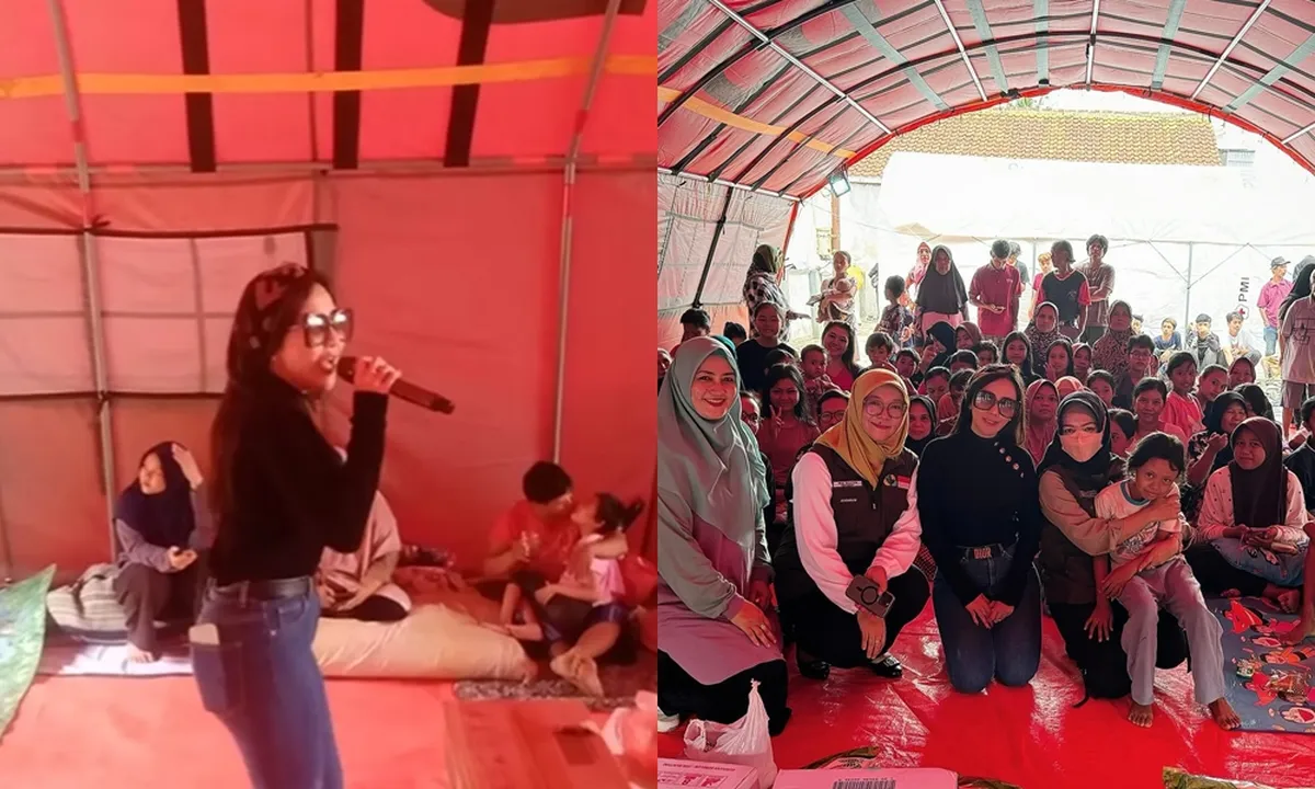 Berjoget di Posko Pengungsian, Pedangdut Ucie Sucita Dikritik Netizen