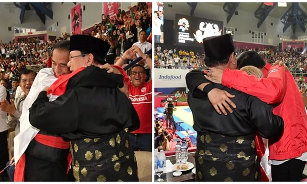 Berpelukan Dengan Prabowo Subianto, Ini Yang Dirasakan Presiden Jokowi