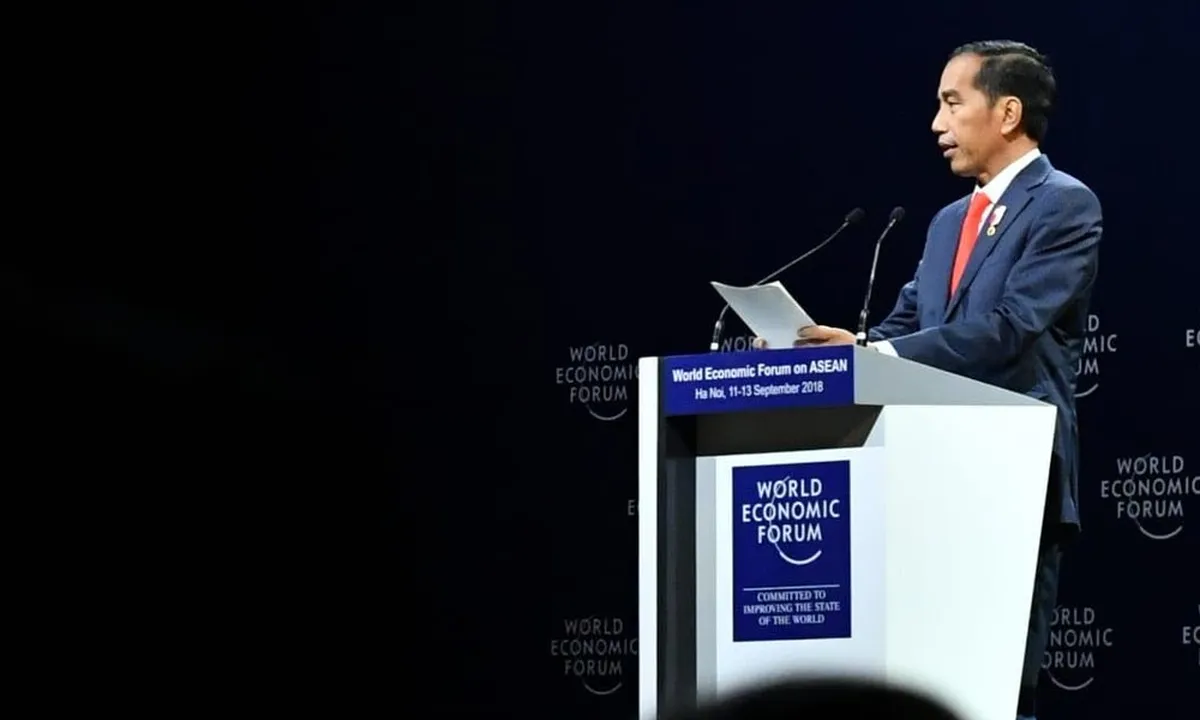 Berpidato di Hanoi, Jokowi Sebut Perekonomian Dunia Layaknya Avengers: Infinity War