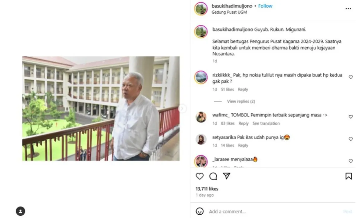 Bikin Akun Instagram, Basuki Hadimuljono Langsung Dapat 44 Ribu Followers