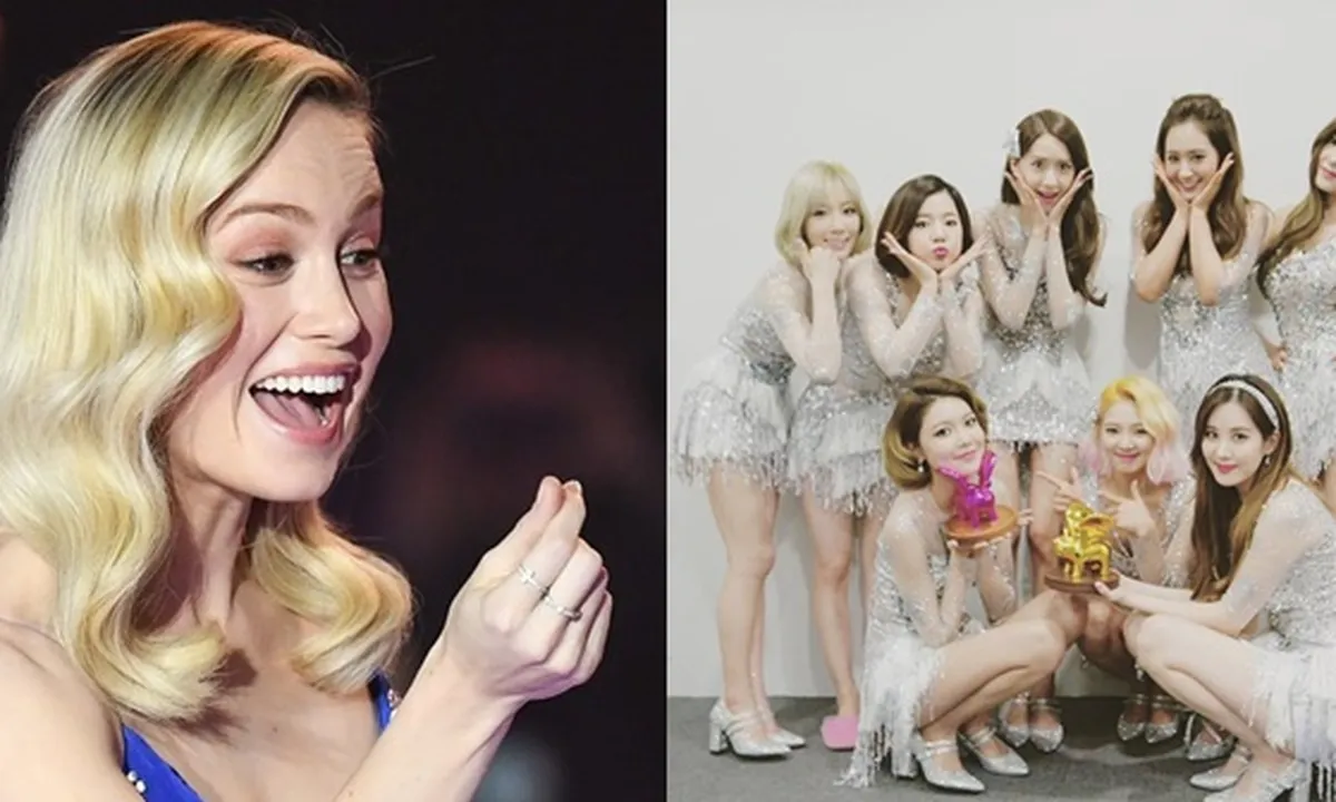 Brie Larson 'Captain Marvel' Posting Foto Dirinya Jadi Member SNSD Kesembilan