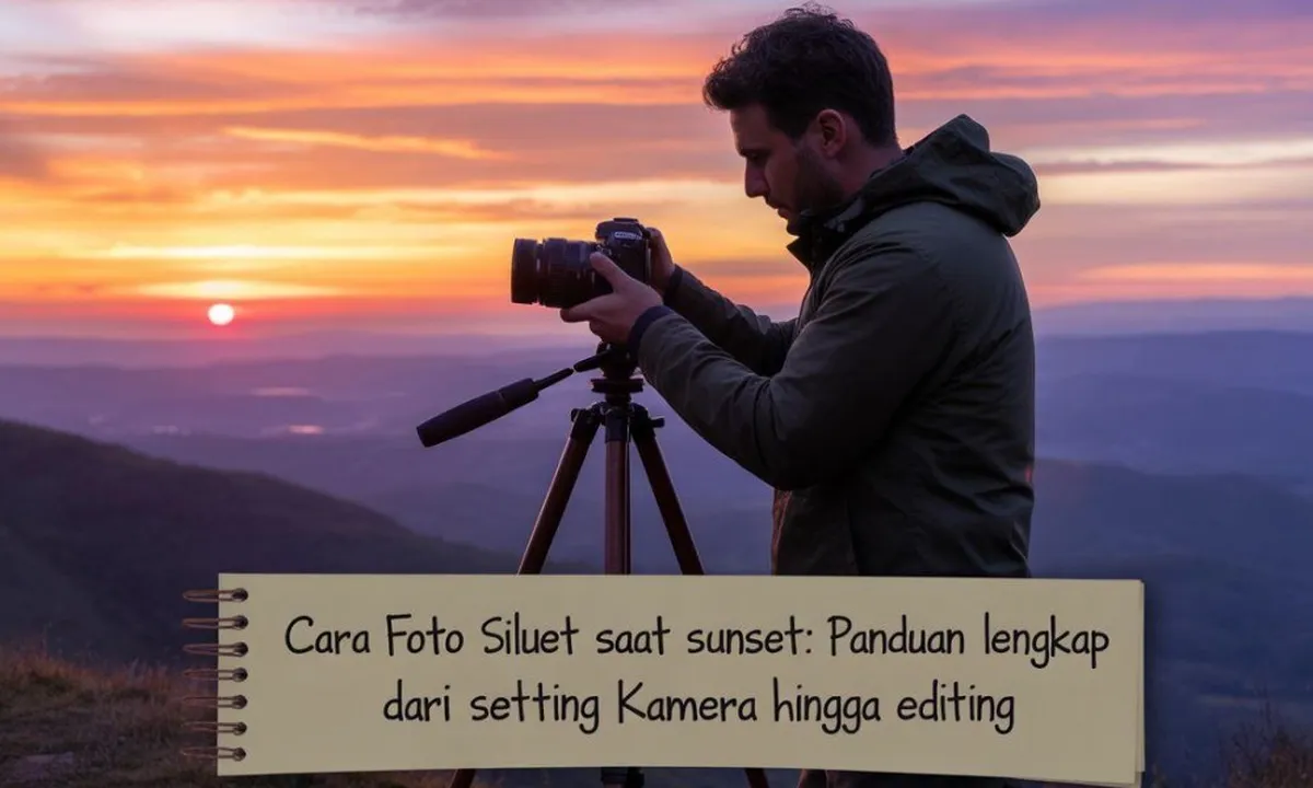Cara Foto Siluet Saat Sunset: Panduan Lengkap dari Setting Kamera hingga Editing
