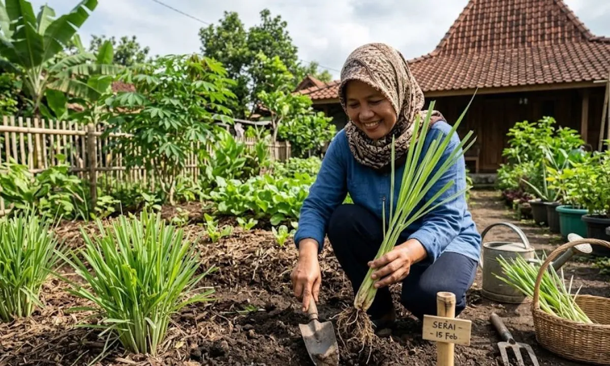 Cara Menanam Serai di Pekarangan, Mudah untuk Pemula